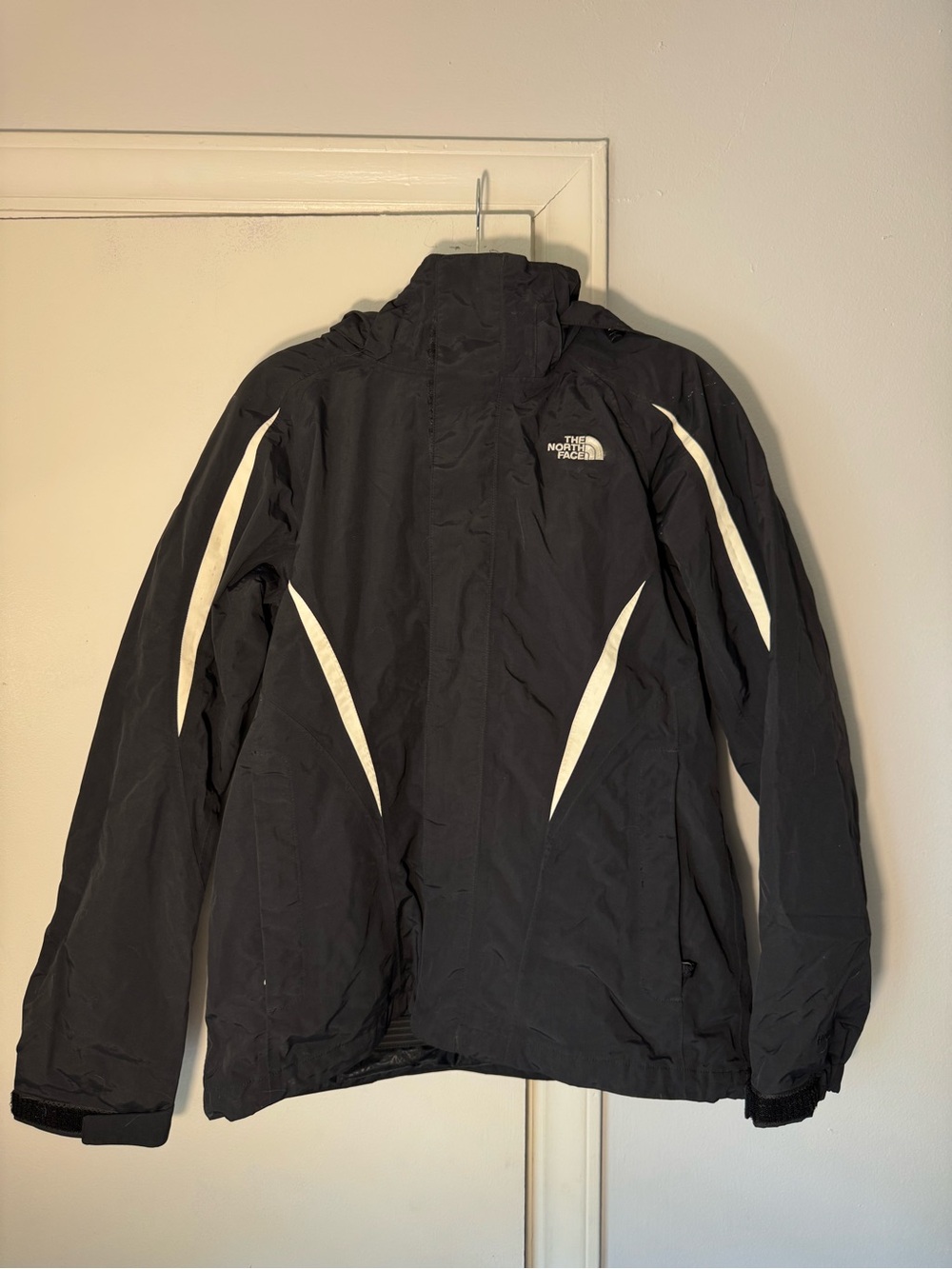 The North Face Black Ski Jacket with White Accents